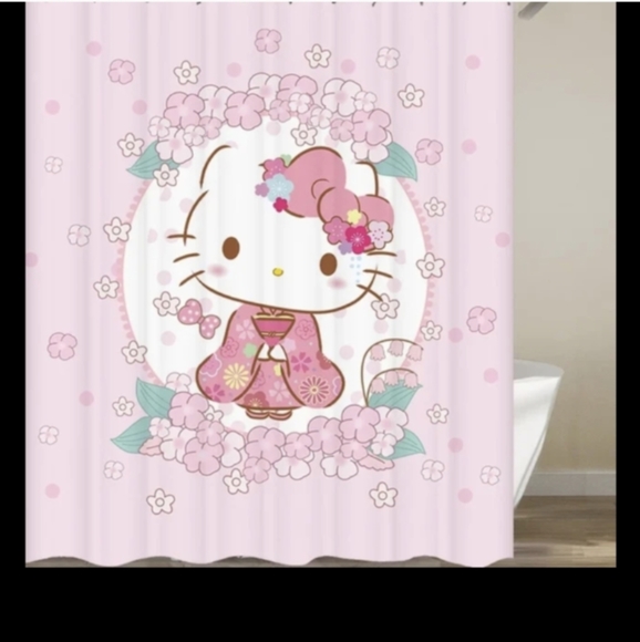 🆕Hello Kitty Shower Curtain - Picture 1 of 2